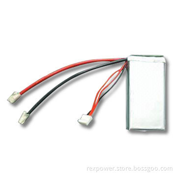 Lithium Polymer Power Battery Measuring 12.7 x 33.8 x 67.9mm